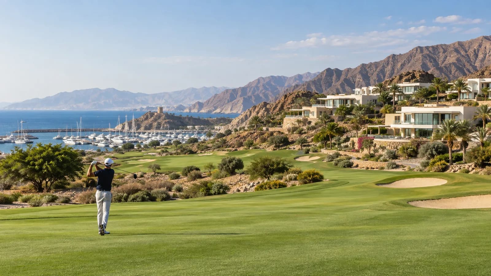 Golf course and residential community in Muscat
