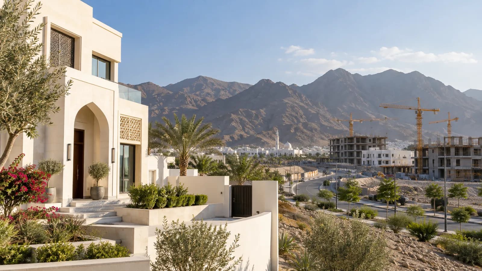 Completed residence and new construction in Muscat